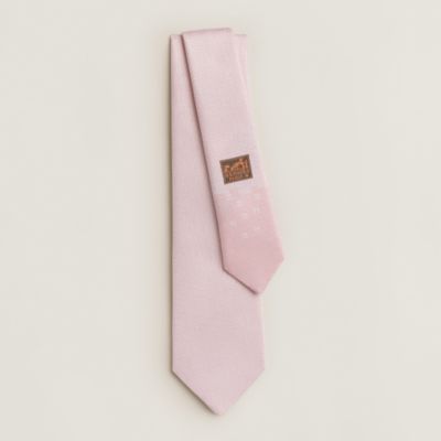 エルメス ネクタイ ピンク 四葉クローバー 蹄 エルメス ネクタイ